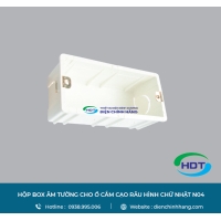 HỘP BOX ÂM TƯỜNG MPE CHO Ổ CẮM CẠO RÂU HÌNH CHỮ NHẬT N04