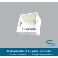 HỘP BOX MPE ÂM TƯỜNG CHO Ổ CẮM CẠO RÂU HÌNH VUÔNG N06