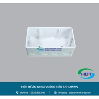 HỘP ĐẾ ÂM NHỰA VUÔNG MPE KIỂU ANH A157V2