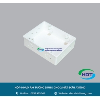 HỘP NHỰA ÂM TƯỜNG MPE DÙNG CHO 2 MẶT ĐƠN A157ND