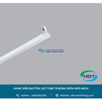  MÁNG ĐÈN BATTEN LED TUBE MPE T8 BÓNG ĐƠN 60CM