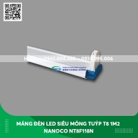 Máng Đèn LED Siêu Mỏng Dạng Tuýp T8 Dài 1m2 Nanoco NT8F118N