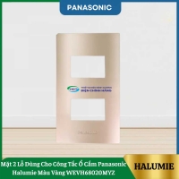 Mặt 2 Lỗ Dùng Cho Công Tắc Ổ Cắm Panasonic Halumie Màu Vàng WEVH68020MYZ