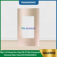 Mặt 3 Lỗ Dùng Cho Công Tắc Ổ Cắm Panasonic Halumie Màu Vàng WEVH68030MYZ