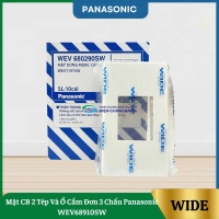 Mặt CB 2 Tép Và Ổ Cắm Đơn 3 Chấu Panasonic WEV68910SW