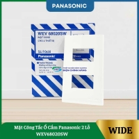 Mặt Công Tắc Ổ Cắm Panasonic 2 Lỗ WEV68020SW