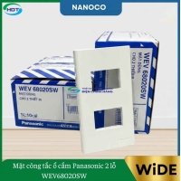 Mặt Công Tắc Ổ Cắm Panasonic 2 Lỗ WEV68020SW