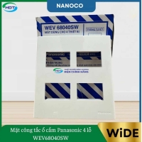 Mặt Công Tắc Ổ Cắm Panasonic 4 Lỗ WEV68040SW