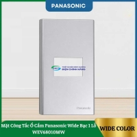 Mặt Công Tắc Ổ Cắm Panasonic Wide Bạc 1 Lỗ WEV68010MW