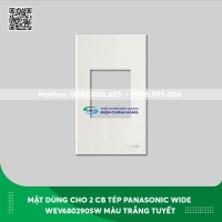 Mặt dùng cho 2 Cb tép Panasonic dòng Wide WEV680290SW màu trắng tuyết