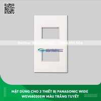 Mặt dùng cho 2 thiết bị Panasonic Wide WEV68020SW màu trắng tuyết