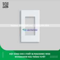 Mặt dùng cho 3 thiết bị Panasonic Wide WEV68030SW màu trắng tuyết