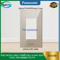 MẶT DÙNG CHO 3 THIẾT BỊ MÀU VÀNG WEGH6803CYZ-VN