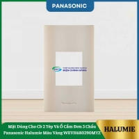 Mặt Dùng Cho Cb 2 Tép Và Ổ Cắm Đơn 3 Chấu Panasonic Halumie Màu Vàng WEVH680290MYZ