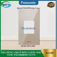 MẶT DÙNG CHO Ổ CẮM ĐƠN 3 CHẤU MÀU VÀNG WEGH68029CYZ-VN