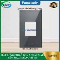 MẶT DÙNG CHO Ổ CẮM ĐƠN 3 CHẤU MÀU XÁM WEGH68029CYH-VN