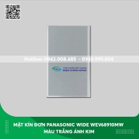 Mặt kín đơn Panasonic dòng Wide WEV68910MW màu trắng ánh kim
