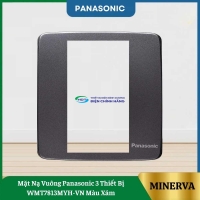 Mặt Nạ Vuông Panasonic 3 Thiết Bị WMT7813MYH-VN Màu Xám