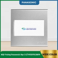 Mặt Vuông Panasonic Bạc 3 Lỗ WEB7813MW