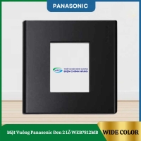 Mặt Vuông Panasonic Đen 2 Lỗ WEB7812MB