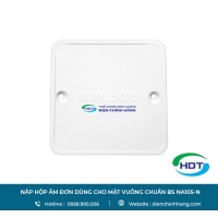 Nắp hộp âm đơn dùng cho mặt vuông chuẩn BS Nanoco NA105-N