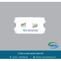 Ổ CẮM 2 CHẤU A6USV (VẶN VÍT)