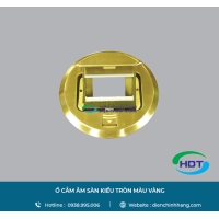Ổ CẮM ÂM SÀN KIỂU TRÒN MÀU VÀNG