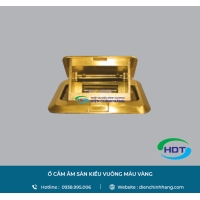 Ổ CẮM ÂM SÀN KIỂU VUÔNG MÀU VÀNG