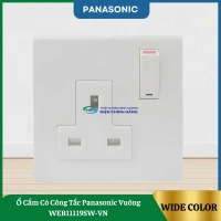 Ổ Cắm Có Công Tắc Panasonic Vuông WEB11119SW-VN