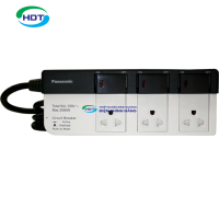 Ổ cắm có dây Panasonic WCHG28334 loại 3 Ổ cắm 3 và 3 công tắc
