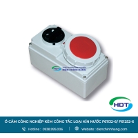 Ổ cắm công nghiệp kèm công tắc loại kín nước PCE F61132-6