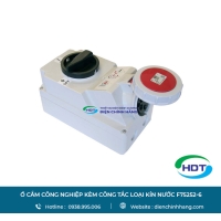 Ổ cắm công nghiệp kèm công tắc loại kín nước PCE F75252-6