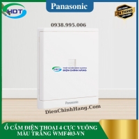 Ổ CẮM ĐIỆN THOẠI 4 CỰC VUÔNG MÀU TRẮNG WMF403-VN