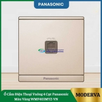 Ổ Cắm Điện Thoại Vuông 4 Cực Panasonic Màu Vàng WMF403MYZ-VN