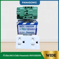Ổ Cắm Đôi 3 Chấu Panasonic WEV1582SW