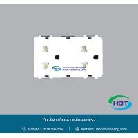 Ổ CẮM ĐÔI BA CHẤU A6UES2