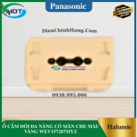 Ổ CẮM ĐÔI ĐA NĂNG CÓ MÀN CHE MÀU VÀNG WEV157207MYZ