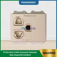 Ổ Cắm Đơn 3 Chấu Panasonic Halumie Màu Vàng WEV1181MYZ