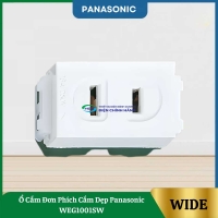 Ổ Cắm Đơn Phích Cắm Dẹp Panasonic WEG1001SW