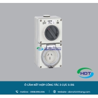 Ổ CẮM KẾT HỢP CÔNG TẮC MPE 3 CỰC S-315