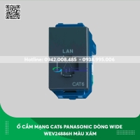 Ổ cắm mạng CAT6 Panasonic dòng Wide WEV24886H màu xám