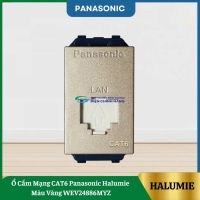 Ổ Cắm Mạng CAT6 Panasonic Halumie Màu Vàng WEV24886MYZ