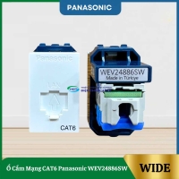 Ổ cắm mạng CAT6 Panasonic dòng Wide WEV24886SW màu trắng tuyết