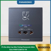 Ổ Cắm Máy Cạo Râu Vuông Panasonic Màu Xám WMF132MYH-VN