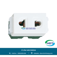 Ổ cắm đơn Panasonic không màn che dòng Wide WEV1091SW