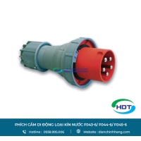 Phích cắm di động loại kín nước PCE F043-6