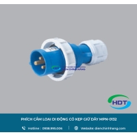 PHÍCH CẮM LOẠI DI ĐỘNG CÓ KẸP GIỮ DÂY MPE MPN-0132