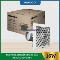 Quạt Hút Âm Trần Có Ống Dẫn Nanoco NCV1520-C