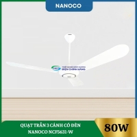 Quạt Trần 3 Cánh Có Đèn Nanoco NCF5631-W