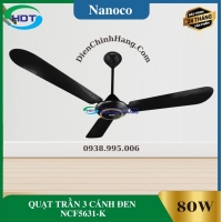 QUẠT TRẦN 3 CÁNH ĐEN NCF5631-K